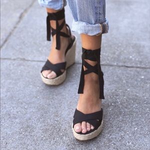 Lulus black espadrilles